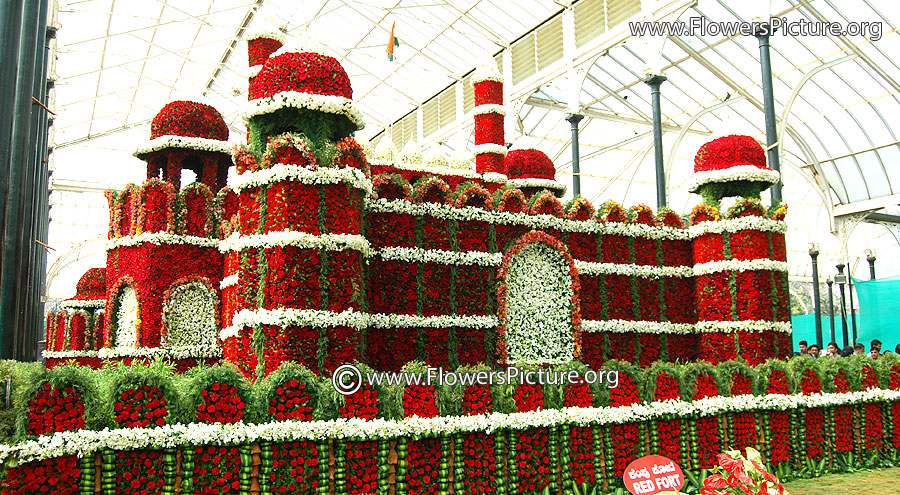 The red fort-delhi-Flower decoration
