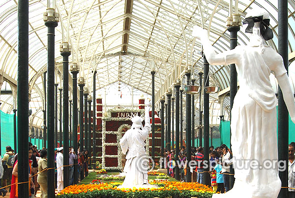 Rear view of lalbagh flower show 2015