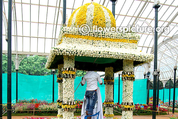 King of mysore palace-flower decoration in lalbagh
