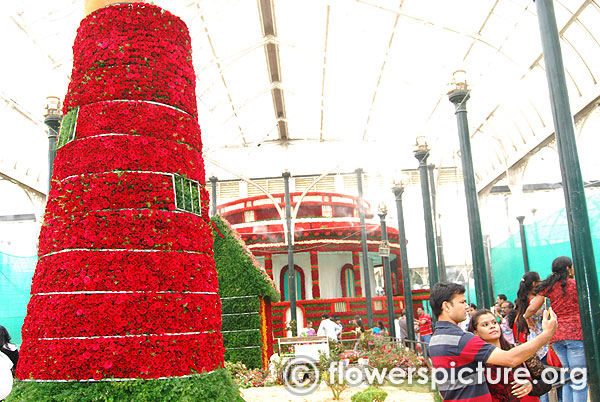 Main creations of august lalbagh bangalore flower show