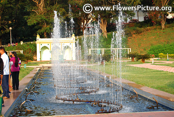 Brindavan garden zigzag water fountain
