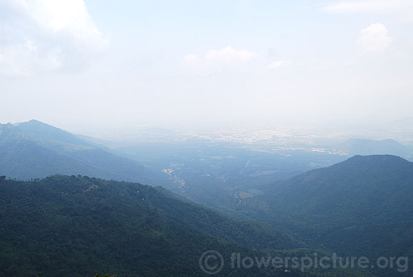 Panoramic view of ooty