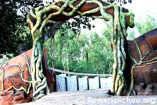 Srirangam butterfly park entrance-Under construction