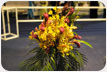 Bunch of flowers on flower vas